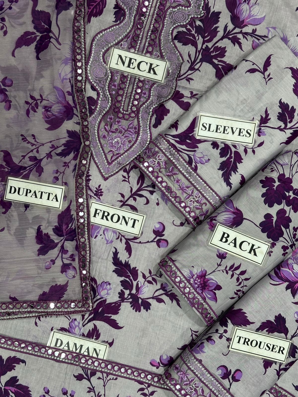 BRAND: ANEELA'S LAWN UNSTITCH 3PC - Image 7