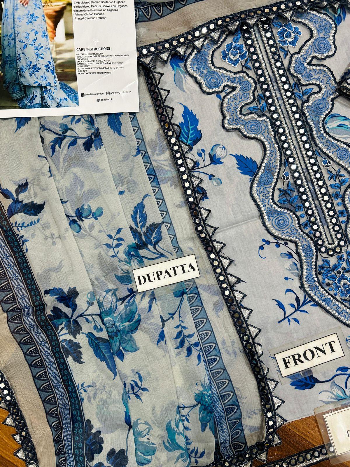 BRAND: ANEELA'S LAWN UNSTITCH 3PC - Image 10