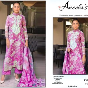 BRAND: ANEELA'S LAWN UNSTITCH 3PC