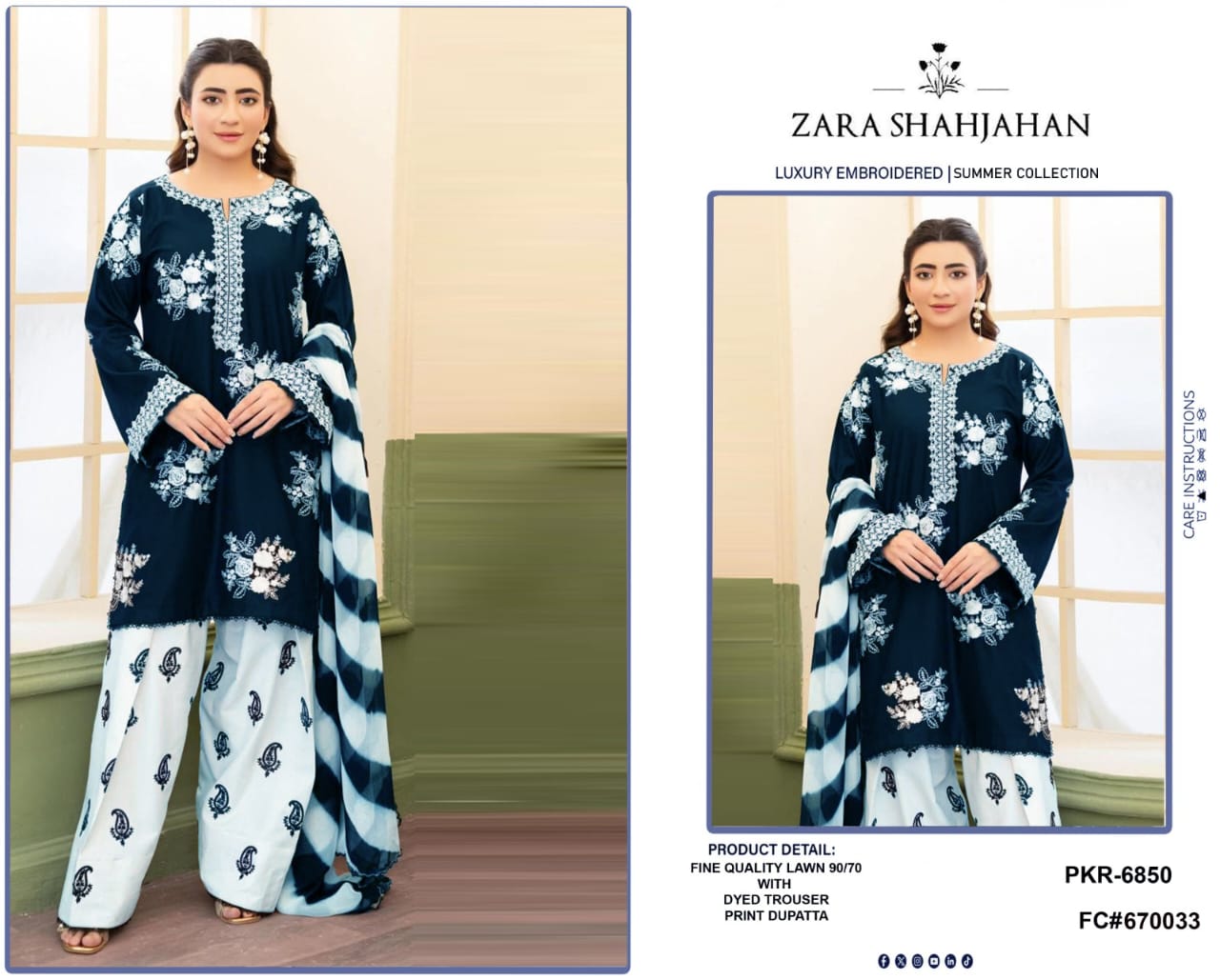 BRAND : ZARA SHAH JAHAN Lawn Summer COLLECTION 2026 - Image 11